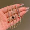 JOJO Xiya Home Nuevo Pulsera de Flor con Cordón Pulsera de Cuerda de Mano Elegante de Lujo Ligero Estilo Popular de Internet