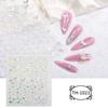 Pegatinas Transfronterizas Nuevas para Arte de Uñas Día de San Valentín Pareja Dulce Amor Rojo y Azul Láser Adhesivo Pegatinas para Uñas