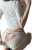 Amor fuera de la vaina ~ Lencería sexy de satén y encaje japonés para mujer, pura, quiere tiras, moda, hermoso, cadera, algodón, rango, bragas para mujer