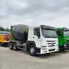 En Stock Camión Hormigonera de Cemento Sinotruk Howo Sitio de Construcción Camión Mezclador de Transporte de Concreto Comercial Disponible para Comercio Exterior