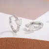 Nuevos Pendientes Piedra Ópalo Diseño de Nicho Sentido de Alto Nivel Aros para Orejas Corazón Temperamento Pendientes de Botón de Lujo Ligero Diamante Super Brillantes Joyería para Orejas
