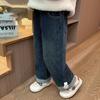 Jeans para Niña 2026 Primavera y Otoño Nuevos Elegantes Jeans Rectos Estilo Princesa para Niña