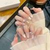 Arte de uñas Mocha Estrella Luna Mariposa Puntas de uñas Usables con un Tacto Natural, Pegatinas de Uñas Terminadas al por Mayor