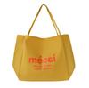 Bolsa de Lona para Mujer en Stock, Estilo Coreano, Gran Capacidad, Estilo Casual, Estampado de Letras, Bolso de Hombro para Estudiante, Bolso Tote, Bolso de Mano Artístico