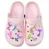 Encantos de Zapatos con Forma de Sirena de Dibujos Animados Lindos Accesorios de Hebilla de Zapato de Goma Suave de PVC Hebilla de Decoración para Zapatos de Playa DIY