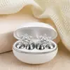Clip para Audífonos de Copo de Nieve Giratorio Hebilla de Diamante Moda DIY Versátil Pendientes Decorativos Pequeños Adecuados para Audífonos Freeclip