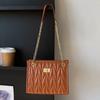 Grande capacidade de moda feminina elegante cadeado saco de ombro feminino 2023 outono e inverno novo estilo coreano bolsa mensageiro