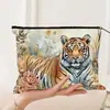 Bolsa de Cosméticos de Lino con Tema de Enfermera Gato Temu Amazon Transfronteriza Bolsa de Almacenamiento de Gran Capacidad Neceser Bolsa con Cremallera