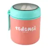 Taza Portátil para Desayuno, Pequeña Lonchera Térmica, Lonchera, Lonchera para Microondas, Taza para Sopa de Acero Inoxidable Grado Alimenticio 316, Lata para Sopa