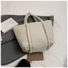 Nova Bolsa Tote Coreana de Luxo de Nicho Cor Pura Estilo Simples Preguiçoso Bolsa Transversal Feminina Leve de Grande Capacidade para o Dia a Dia