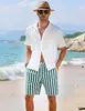 2023 nova sunga masculina boxer anti-constrangimento plus size calça cinco pontos calça de praia para águas termais shorts listrados masculinos