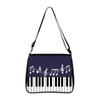 Bolso de Mano con Diseño de Notas de Piano, Bolso Tote de Gran Capacidad, Bolso Cruzado Portátil para Hombro, Bolso de Hombro Ajustable para Debajo del Brazo, Transfronterizo