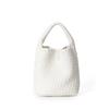Bolsas Personalizadas para Mujer, Diseño Coreano de Nicho, Bolsos Tejidos a Mano de Cesta de Verduras, Bolsos Cubo Texturizados de Moda