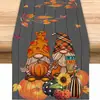 Camino de mesa de Halloween más vendido de Temu transfronterizo, mantel decorativo navideño de lino, alfombrilla de té de gama alta para mueble de TV