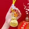 Encantos de Bolsa Personalizados al por Mayor para el Año Nuevo del Caballo 2026, Llaveros Dorados, Bolsas de la Suerte, Colgantes para Teléfono de la Suerte, Pequeños Regalos