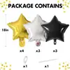 Decoração de Cena para Festa de Aniversário Infantil Balão de Folha de Alumínio Estrela Cor Macaron Conjunto de Balões para Proposta de Primeiro Aniversário de Bebê
