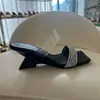 Zapatillas de Verano 2025 de Talla Grande Transfronteriza de Tacón Grueso de una Línea y Punta Abierta para Mujer, Sandalias de Diamantes de Imitación de Punta Cuadrada y Tacones Altos