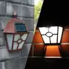 Lámpara Solar para Valla Lámpara de Paisaje para Exteriores Lámpara de Pared Hexagonal Lámpara de Pared para Patio Exterior Lámpara de Pared para Balcón de Villa en Patio