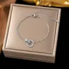 Pulsera de Acero de Titanio de Alta Calidad que no se decolora Lujo Ligero Versátil Estilo Ins Chapada en Oro de 18K Joyería de Mano Exquisita de Gama Alta