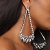 Comércio Exterior Acessórios Transfronteiriços Personalidade Brincos de Diamante Irregulares Moda Europeia e Americana Exagerados Brincos de Strass brincos