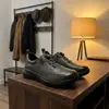 Sapatos Masculinos de Couro Genuíno, Novos Sapatos para Caminhada e Montanhismo ao Ar Livre de Primavera e Outono, Masculinos Impermeáveis para Corrida, Antiderrapantes, Amortecedores, Sapatos Esportivos e Casuais