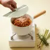 Tapa de Silicona Dos en Uno para Conservar Frescura y Base Aislante Térmico Transfronteriza, Resistente al Calor y a Altas Temperaturas, Mantel para Mesa Doméstica, Tapa de Olla, Tapa de Bol, Tapa Antiderrames