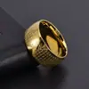 Anel de Transferência Mantra Dourado Fino Modelo Novo de 25 Anos com Escritura do Sutra do Coração, Versão Curva Larga, Popular no Tiktok e Xiaohongshu, Direto da Fábrica de Origem