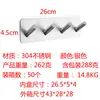 Gancho de almacenamiento para pared para uso doméstico detrás de la puerta, acero inoxidable 304 transfronterizo, gancho adhesivo fuerte sin taladro, gancho de metal para abrigos y sombreros