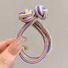 Botão de nó chinês elástico de cabelo para mulheres, corda versátil para coque, alta elasticidade, elástico durável, elástico de cabelo infantil, acessório de cabelo