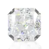 Flor de Gelo Quadrada Chanfrada Corte Zircônia Combinação Multicolorida Pedra Sintética Radiante Octógono Pequeno Diamante de Alto Carbono Pedra Solta