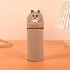 Porta-canetas de Silicone Desenho Animado Estojo Porta-lápis Estilo Fofo Armazenamento Porta-canetas de Alto Valor Estudante Criativo Bolsa de Papelaria Bolsa para Lápis