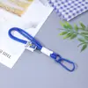 Etiqueta Tejida de Doble Capa Bloqueo de Color Cordón para Teléfono Etiqueta de Cuerda Colorida Colgante Cordón para Unidad USB Colgante Pequeño Antiperdida para Teléfono