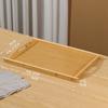 Bandejas de Madera de Bambú al por Mayor, Bandejas de Hotel para Artículos Desechables, Bandejas de Madera de Alta Calidad con Asas, Personalizables con Logo