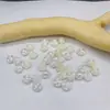 Pétalas de Rosa Brancas Dupla Face Pérola Imitação Material para Bolsa de Contas Gancho para Bolsa Material para Joias Venda por Atacado