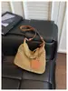 Bolsa de Palha Tecida Nova para Comércio Exterior Transfronteiriço, Bolsa Tote Casual de Ombro Único, Bolsa de Palha de Grande Capacidade, Bolsa de Praia Fashion para Uso Diário para Mulheres