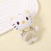 Pingente Fofo de Boneca KT Qipao Estilo Chinês Gato de Pelúcia Chaveiro Bolsa Charme Roupas Meias Acessórios para Cabeça