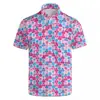 Camisas de Golf Divertidas para Hombre Camisa Polo Hawaiana Divertida Playa Hawaiana Camisa Polo de Verano