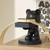 Urso da Violência Suporte de Carregamento para Relógio Fofo Armazenamento de Mesa de Cabeceira Bom Presente de Aniversário Artesanato Enfeites Criativos