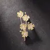 Outono e inverno Novos acessórios de broche DIY cobre banhado a ouro flor corsage suporte vazio acessórios feminino fabricantes coreanos atacado