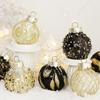 Bola decorativa navideña, exquisita decoración navideña, decoración de árbol, colgante navideño, bola navideña pintada, decoraciones de cristal