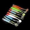 Pez arcoíris cola en T señuelo blando señuelo Luya señuelo biónico pez blando insecto blando cebo falso fluorescente 10cm 5G generación transfronteriza