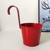 Cesta Colgante de Metal de Fábrica Gancho Colgante para Balcón Maceta Cubeta Pequeña de Hierro Cubeta de Flores de Metal Maceta Colgante Cubeta Colgante Colorida