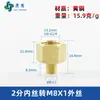 Adaptador de manómetro de cobre puro, reductor con roscas internas y externas M5M6M8M10M12M14*1.5M16 G1/4