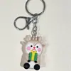 Nuevo Llavero de Muñeco de Navidad Árbol de Navidad Papá Noel Calcetines de Navidad Hebilla Plateada Accesorios Adornos Colgante Hebilla Plateada