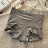 Calzones bóxer de algodón puro antibacteriano 10A para mujer Talla grande para mujer Ropa interior de cintura media-alta Entrepierna extendida de algodón puro Calzones bóxer pequeños
