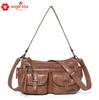 Angelkiss Nova Bolsa de Moda Europeia e Americana Grande Capacidade Ombro Crossbody Couro Macio Bolsa Feminina Atacado Bolsa Mensageiro