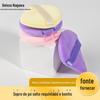Fábrica de cabelo liso curto fluff pó puff água em forma de gota de mel pó puff sem fiapos flocos macios pó de floco puff maquiagem bolo em pó