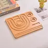 Placa de pulsera de madera diseño de cuentas placa de madera bandeja de almacenamiento de joyas de escritorio placa pulsera cuentas tablero de madera