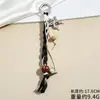 Cuerda Colgante Decorativa para Bolso, Cuerda Trenzada Anudada a Mano, Colgante Llavero para Equipaje, Correa para Teléfono Móvil, Cuerda de Nylon con Cuentas