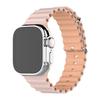 Correa marina bicolor al por mayor para Apple Watch, correa de silicona en contraste para iWatch 8.